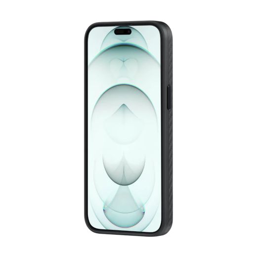Карбоновый чехол Pitaka MagEZ Case Pro 4 1500D Black/Grey (Twill) для iPhone 15 Pro (KI1501PP)