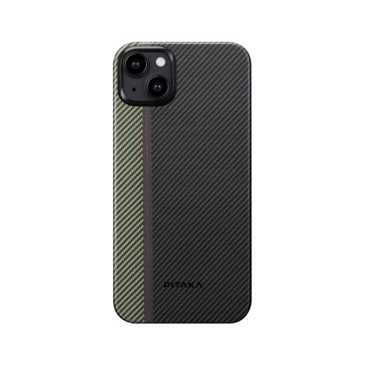Карбоновый чехол Pitaka MagEZ Case 4 600D Overture для iPhone 15 Plus