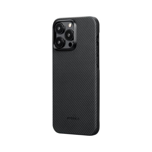 Карбоновый чехол Pitaka MagEZ Case 4 600D Black/Grey (Twill) для iPhone 15 Pro (KI1501PA)