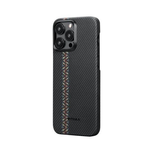 Карбоновый чехол Pitaka MagEZ Case 4 600D Rhapsody для iPhone 15 Pro (FR1501P)