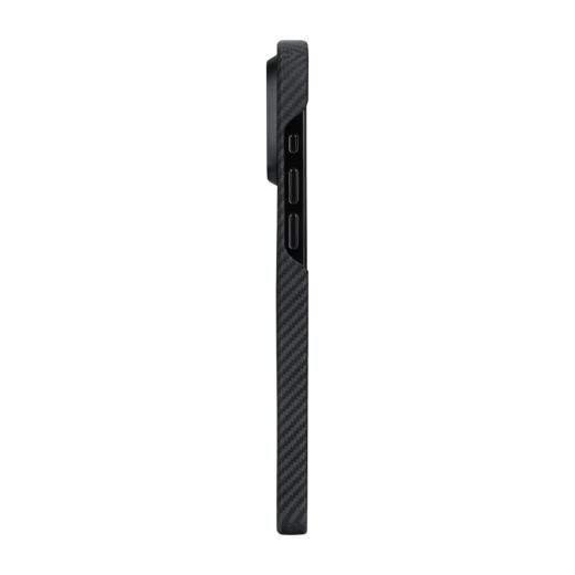 Карбоновый чехол Pitaka MagEZ Case 4 600D Black/Grey (Twill) для iPhone 15 Pro Max (KI1501PMA)