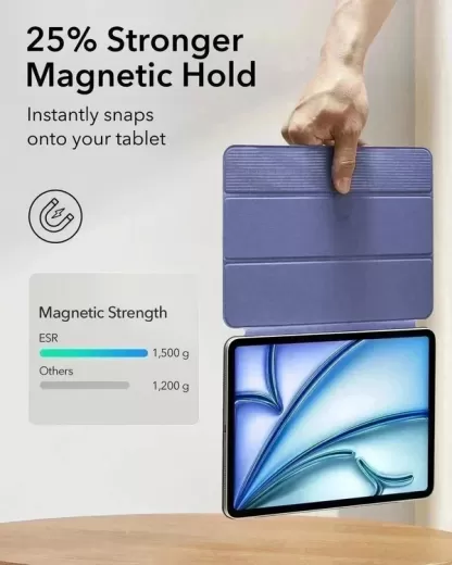 Чохол ESR Rebound Magnetic Case Sky Blue для iPad Air 11” M2 | M3 (2024 | 2025) | Air 10.9" 4 | 5 M1 (2020 | 2022) (3C02200140601)