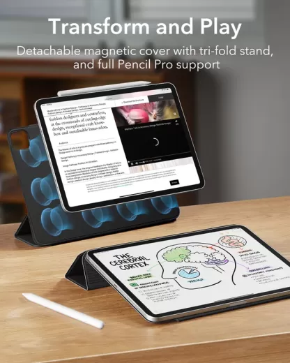 Чехол ESR Rebound Magnetic Case Grey для iPad Pro 13” M4 (2024) (1B1970506)
