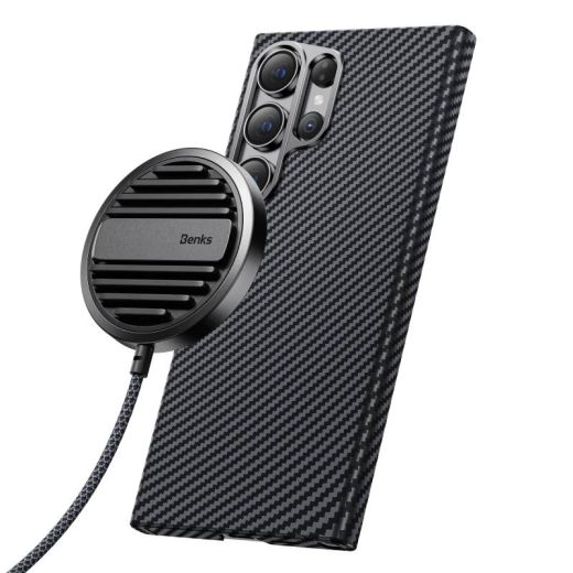 Карбоновый чехол Benks MagClap ArmorAir Case для Samsung Galaxy S24 Ultra
