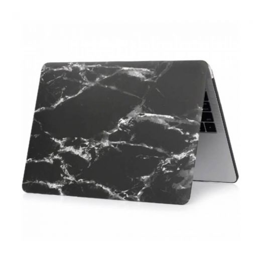 Мраморный чехол CasePro Marble Black | White для MacBook Air 13" (M1 | 2020 | 2019 | 2018)