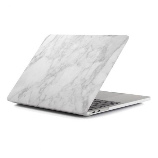 Мармуровий чохол CasePro Marble White | White для MacBook Air 13" (M1 | 2020 | 2019 | 2018) 