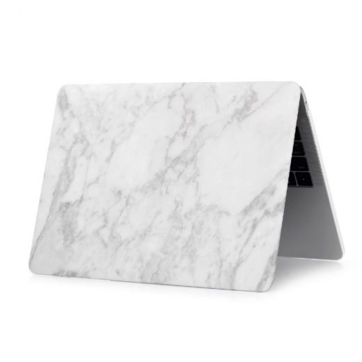 Мармуровий чохол CasePro Marble White | White для MacBook Air 13" (M1 | 2020 | 2019 | 2018) 