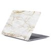 Мраморный чехол CasePro Marble White | Yellow для MacBook Air 13" (M1 | 2020 | 2019 | 2018)