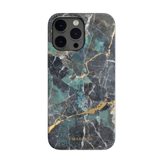 Чехол SwitchEasy Marble Emerald Blue для iPhone 14 Pro Max (MPH67P017EB22)