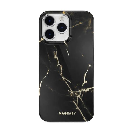 Чехол SwitchEasy Marble Pearl Black with MagSafe для iPhone 14 Pro (MPH61P018PB22) 