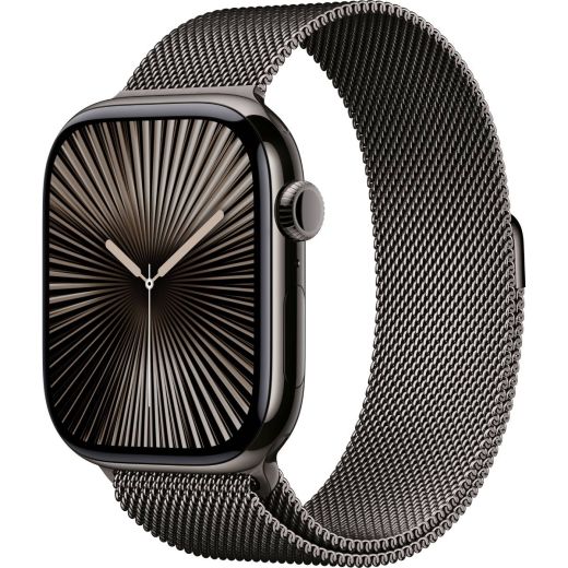 Смарт-часы Apple Watch Series 10 GPS + Cellular 42мм Slate Titanium Case with Slate Milanese Loop (MX053)