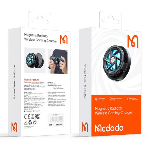 Бездротова зарядка Mcdodo Magnetic Radiator Wireless Gaming Charger Magsafe 15W