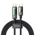 Нейлоновий кабель із дисплеєм Mcdodo PD 100W USB-C to USB-C Digital Display Pro Auto 1.2 метр (CA-3610)