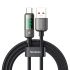 Нейлоновый кабель с дисплеем Mcdodo QC4 100W USB-C Digital Display Charging Status 1.2 метр (CA-3630)