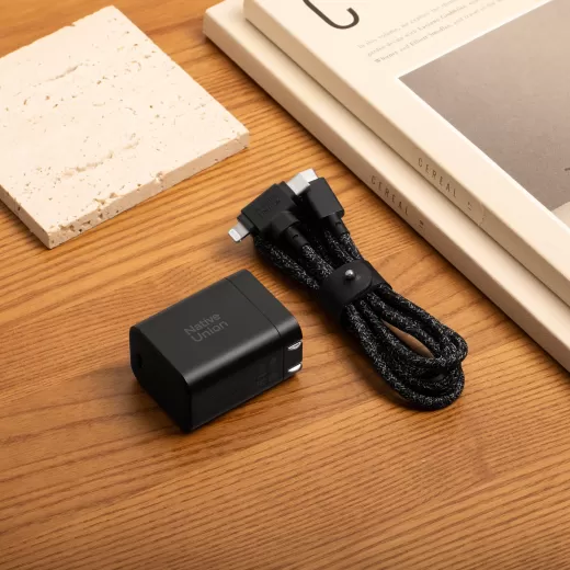 Быстрая зарядка Native Union Fast GaN Charger PD 45W Black (FAST-PD45-BLK-EU)