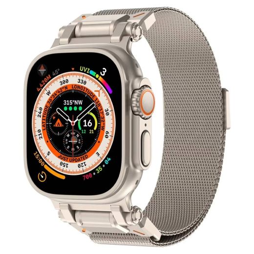 Металлический ремешок CasePro Milanese Band Titanium Color для Apple Watch 49мм | 46мм | 45мм | 44мм
