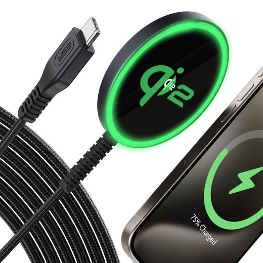 Беспроводная зарядка ESR Qi2 mini Wireless Charger Black
