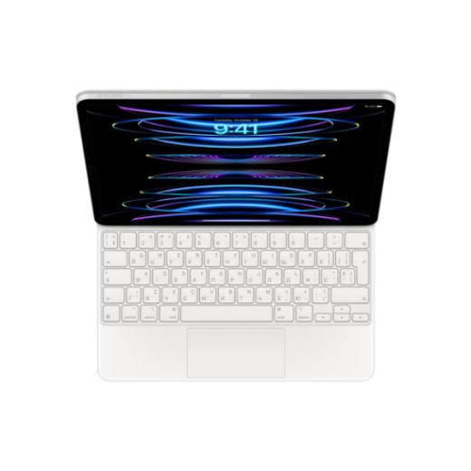 Чохол-клавіатура Apple Magic Keyboard White Ukrainian для iPad Pro 12.9" (2022 | 2021 | M2 | M1 | 2020 | 2018) (MJQL3UA/A)