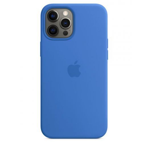 Силіконовий чохол CasePro Silicone Case (High Quality) Capri Blue для iPhone 12 Pro Max