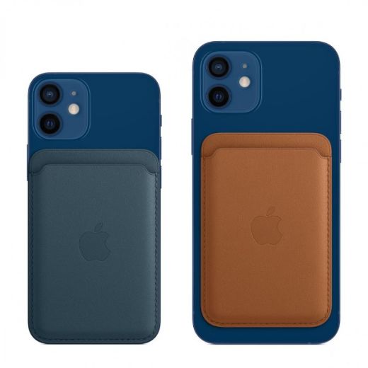 Оригинальный кожаный кошелек для пластиковых карт Apple iPhone Leather Wallet with MagSafe Arizona (MK0E3) для iPhone 12 | 13