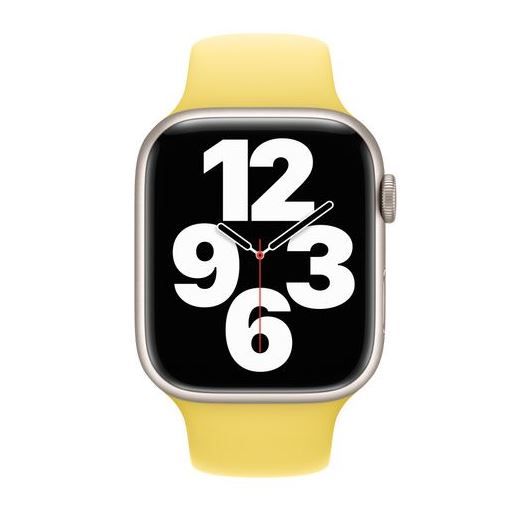 Оригинальный силиконовый ремешок Apple Sport Band Lenon Zest для Apple Watch 45mm | 44mm | 42mm (MN2E3)