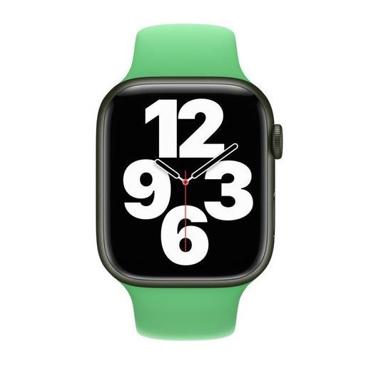 Оригінальний силіконовий ремінець Apple Sport Band Bright Green для Apple Watch 45mm | 44mm | 42mm (MN2F3)