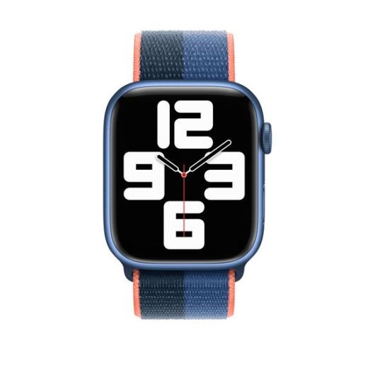Оригинальный ремешок Apple Sport Loop Blue Jay | Abyss Blue для Apple Watch 45mm | 44mm | 42mm (MN5Q3)