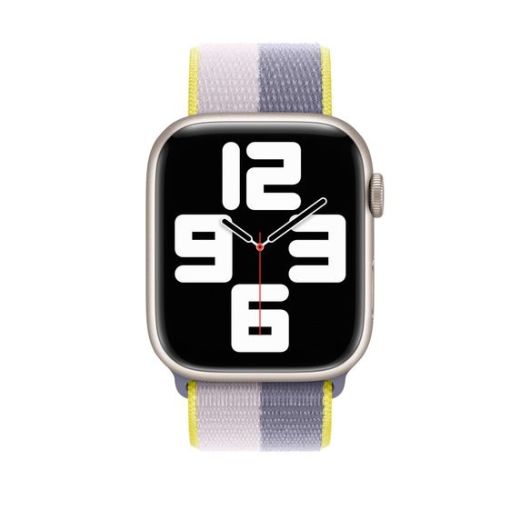 Оригинальный ремешок Apple Sport Loop Lavender Gray | Light Lilac для Apple Watch 45mm | 44mm | 42mm (MN5R3)