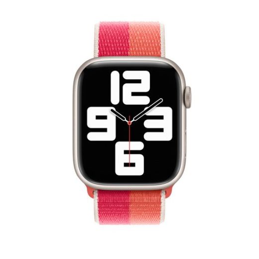 Оригинальный ремешок Apple Sport Loop Nectarine | Peony для Apple Watch 45mm | 44mm | 42mm (MN5V3)