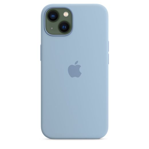 Оригінальний силіконовий чохол Apple Silicon Case with MagSafe Blue Fog для iPhone 13 (MN613)