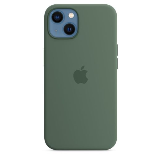 Оригинальный силиконовый чехол Apple Silicon Case with MagSafe Eucalyptus (MN633) для iPhone 13