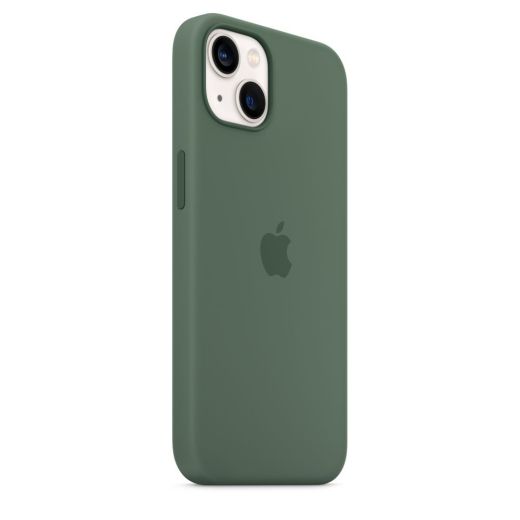 Оригинальный силиконовый чехол Apple Silicon Case with MagSafe Eucalyptus (MN633) для iPhone 13