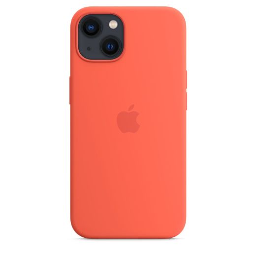 Оригинальный силиконовый чехол Apple Silicon Case with MagSafe Nectarine для iPhone 13 Mini (MN603)