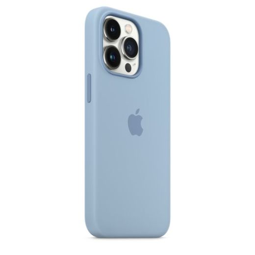 Оригінальний силіконовий чохол Apple Silicone Case with MagSafe Blue Fog для iPhone 13 Pro Max (MN693)