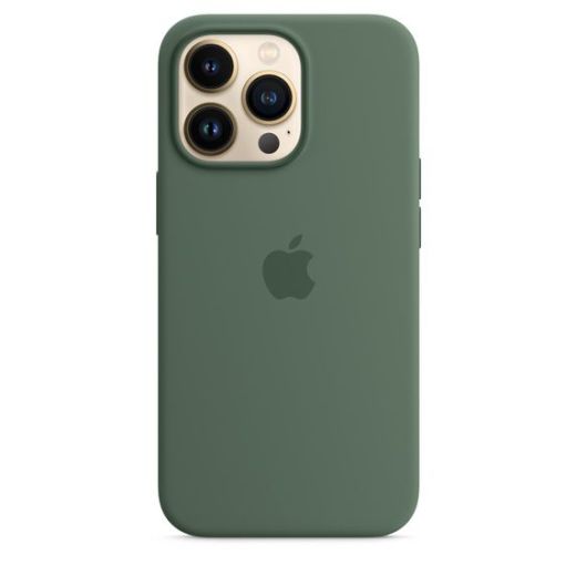 Оригинальный силиконовый чехол Apple Silicone Case with MagSafe Eucalyptus (MN6C3) для iPhone 13 Pro Max