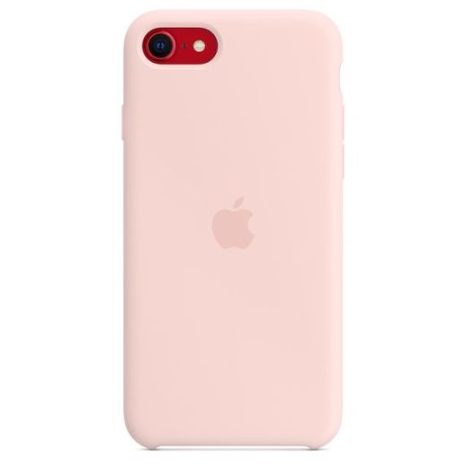 Оригинальный силиконовый чехол Apple Silicone Case Chalk Pink (MN6G3) для iPhone SE (2022)