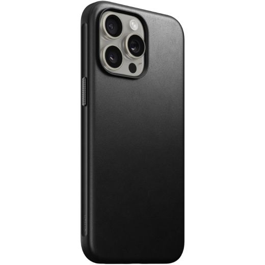 Шкіряний чохол Nomad Modern Leather Case Black для iPhone 15 Pro Max