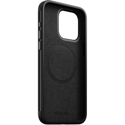 Кожаный чехол Nomad Modern Leather Case Black для iPhone 15 Pro