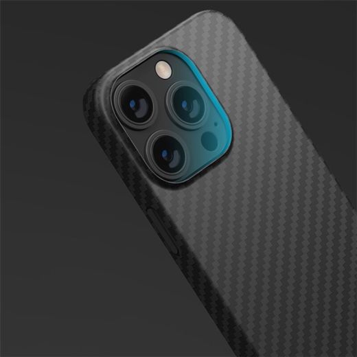 Чехол Momax Carbon Fiber Texture Magnetic Protective для iPhone 14 Pro Max