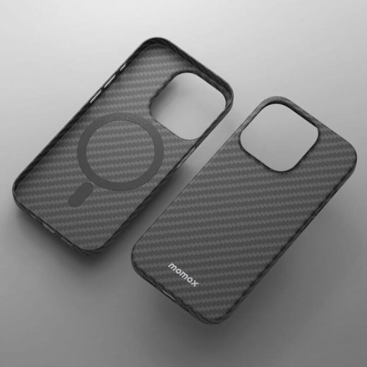 Чехол Momax Carbon Fiber Texture Magnetic Protective для iPhone 14