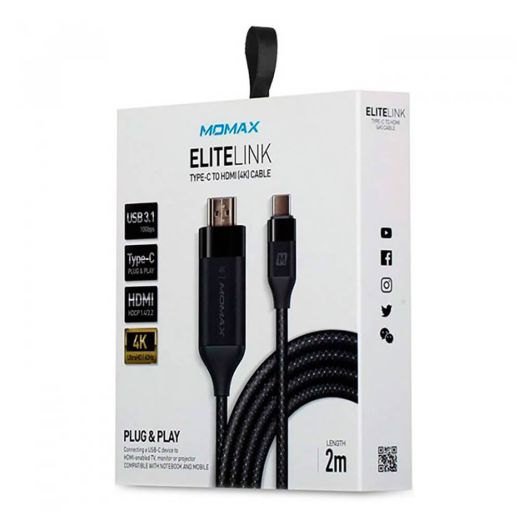Кабель Momax Elite Link Type-C to HDMI 2m