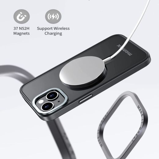 Чохол Momax Hybrid Magnetic Protective Black для iPhone 14 (CPAP22SD)