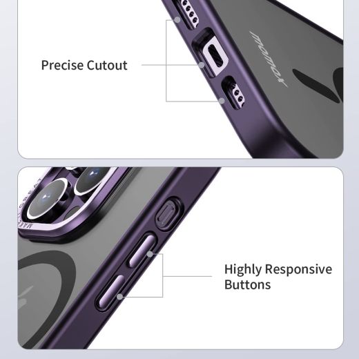 Чехол Momax Hybrid Magnetic Protective Purple для iPhone 14 Pro Max (CPAP22XLU)
