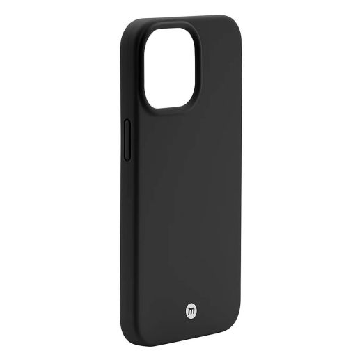 Силиконовый чехол Momax Silicone Case Magnetic Protective Case Black with MagSafe для iPhone 13 mini