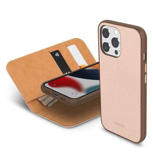 Чехол-кошелек Moshi Overture Case with Detachable Magnetic Wallet Luna Pink для iPhone 13 Pro Max (99MO133304)