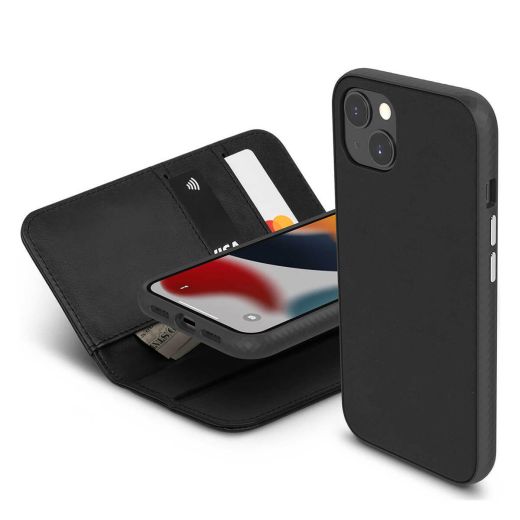 Чехол Moshi Overture Case with Detachable Magnetic Wallet Jet Black для iPhone 13 (99MO133012)