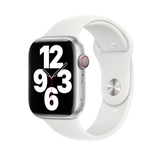 Оригинальный ремешок Apple Sport Band Size S/M White для Apple Watch 49mm | 45mm | 44mm (MP7G3)