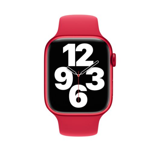 Оригінальний ремінець Apple Sport Band Size S/M (PRODUCT)Red для Apple Watch 49mm | 45mm | 44mm (MP7K3)