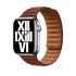 Оригінальний ремінець Apple Leather Link Size M | L Umber для Apple Watch 49mm | 45mm | 44mm (MP863)