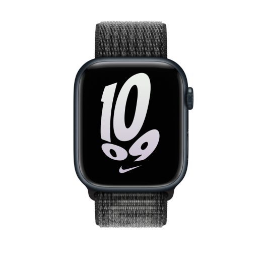 Оригинальный ремешок Apple Nike Sport Loop Black/Summit White для Apple Watch 49mm | 45mm | 44mm | 42mm (MPJ13)